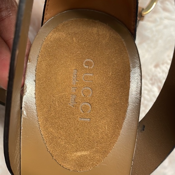 NWT GUCCI candy crossover high heel sandal in brown size 39 - Picture 3 of 9